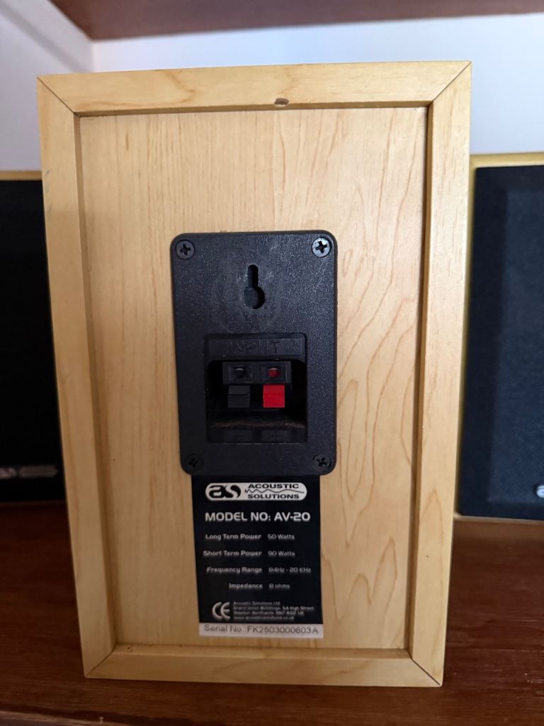 Acoustic solution x4 book shelf speakers 