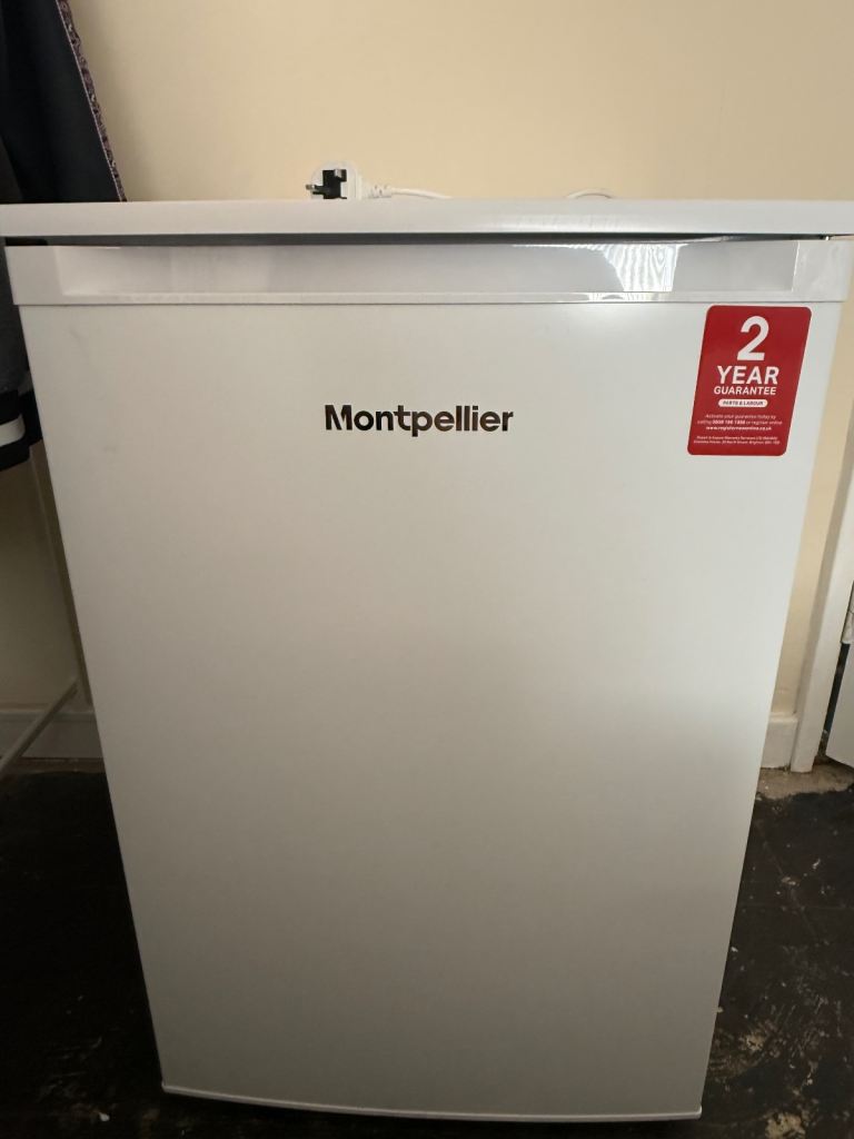 Montpellier Undercounter Fridge - White, As Good As New