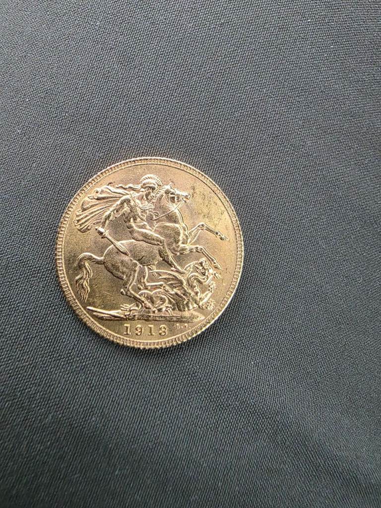 Gold sovereign 1913 king George  