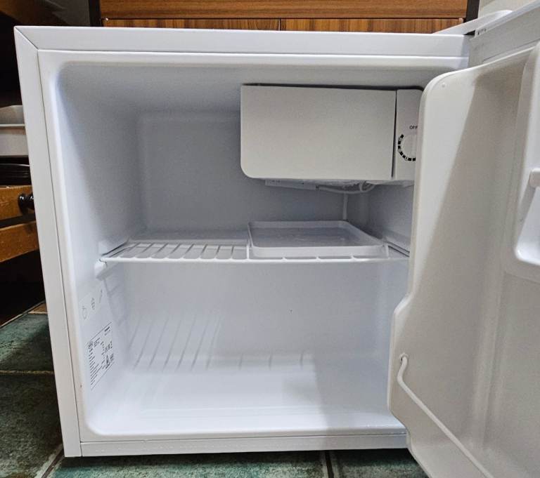 White countertop fridge