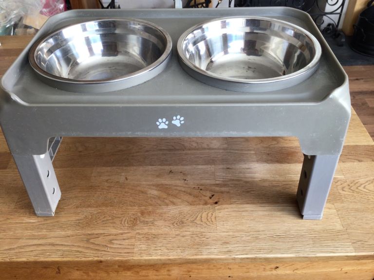 Raised Dog Feeding Bowls.