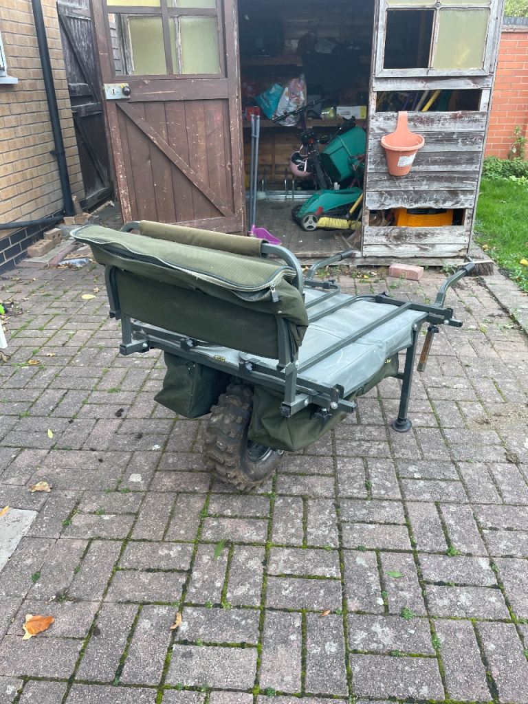 Avid Carp Fishing Barrow – All-Terrain, Heavy Duty – Excellent Condition