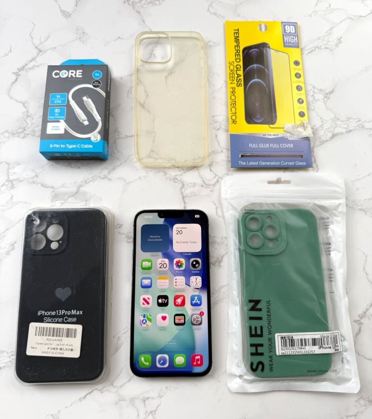 Apple iPhone 13 Pro Max 128GB Unlocked In Graphite 100% Battery+Accessories