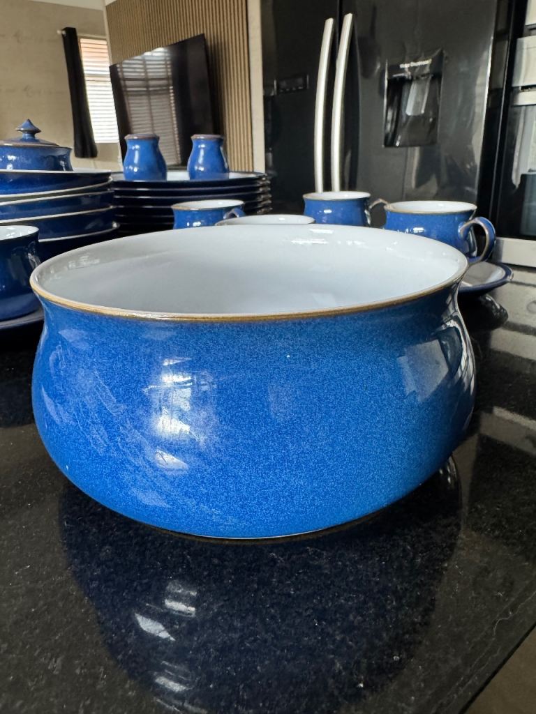 Denny imperial blue serving bowl 