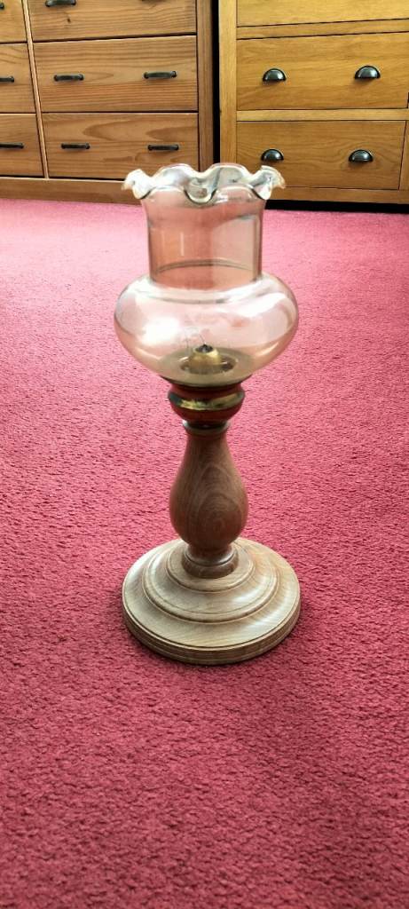 Lamp with a candle