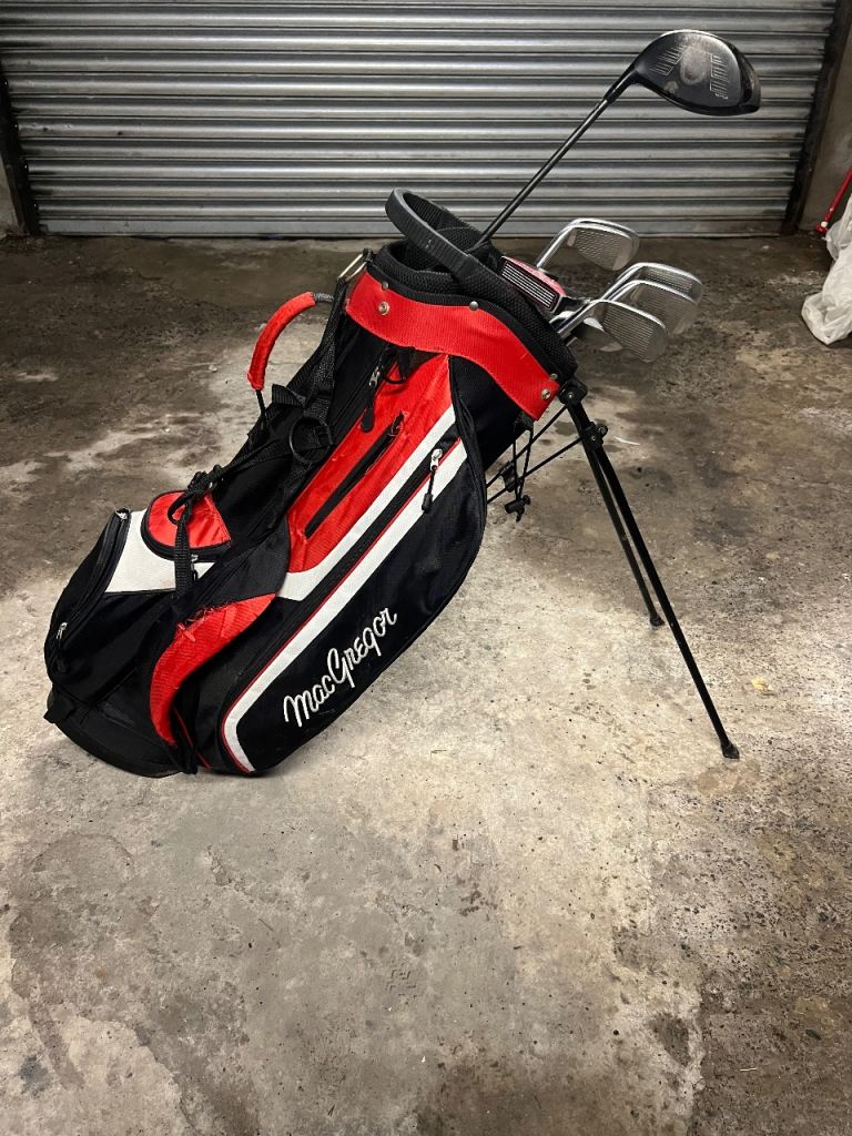 Macgregor irons/putter + Stand Bag. Wilson W/S Driver