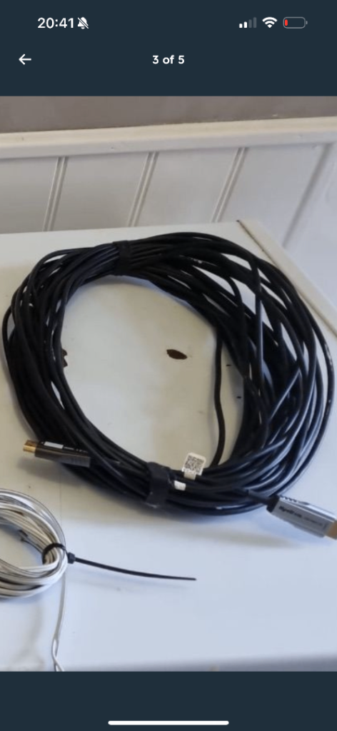 Wyrestorm 20m Fibre Optic HDMI Cable – 4K HDR (Pro AV)