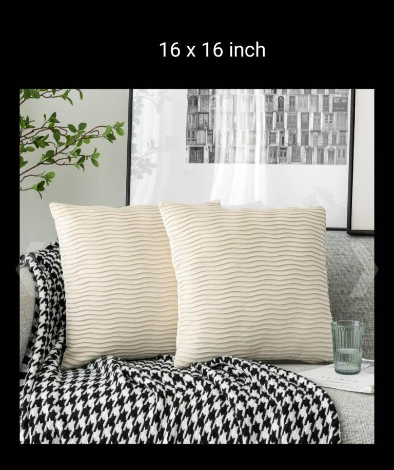 Cushion covers various colours and sizes