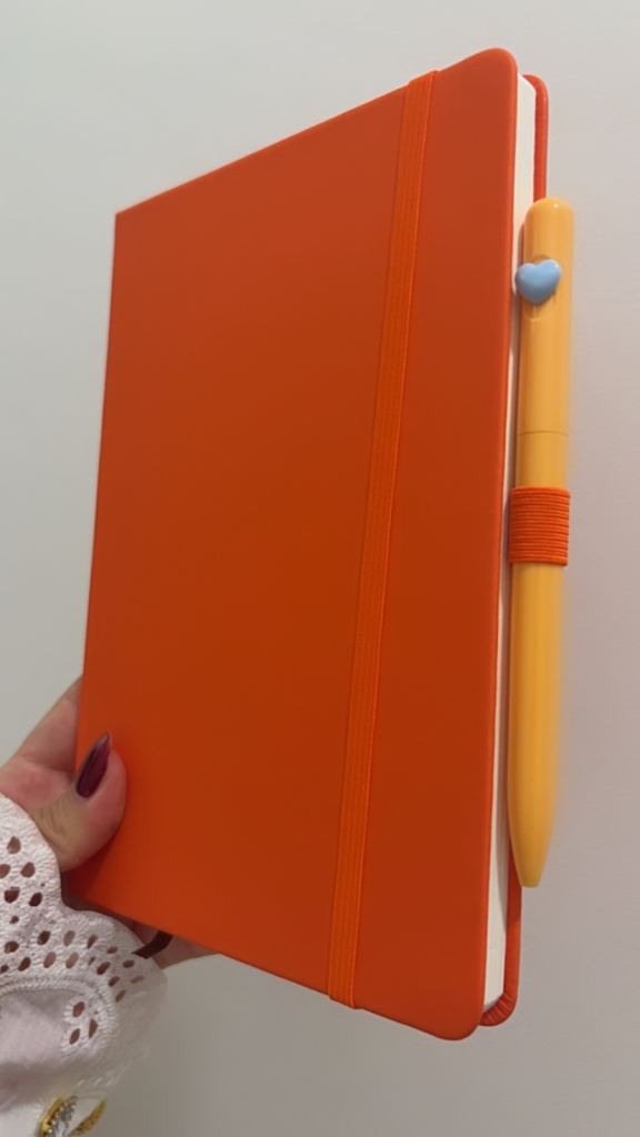 Orange Notebook with Pen – Brand new bundle set 
