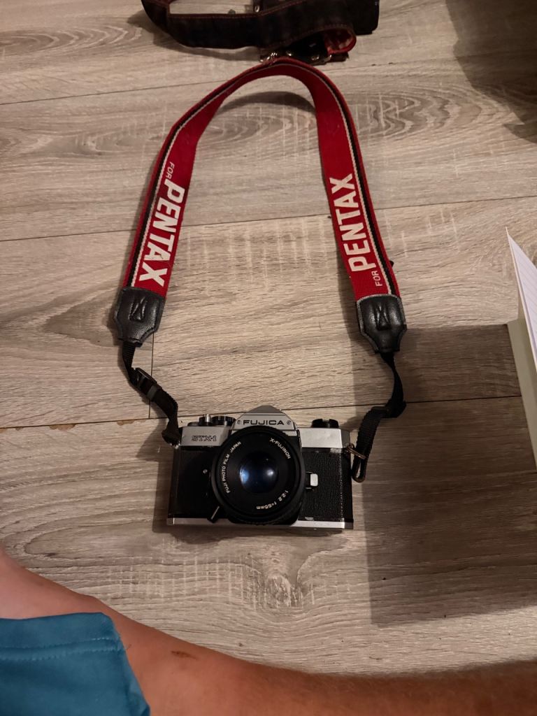 Fujica STX-1N Film Camera with Pentax Strap