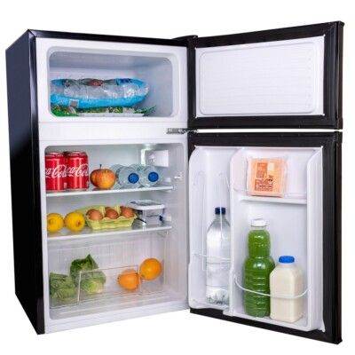 CAMPER OR MOTORHOME 12V Compact Black Fridge Freezer – 