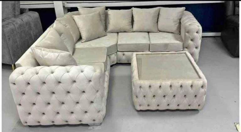 image for Ashton Chesterfield   3 2 Seater Sofa L Shape Sofa With Cushion 