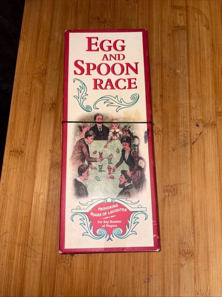 Egg and spoon race boxed complete
