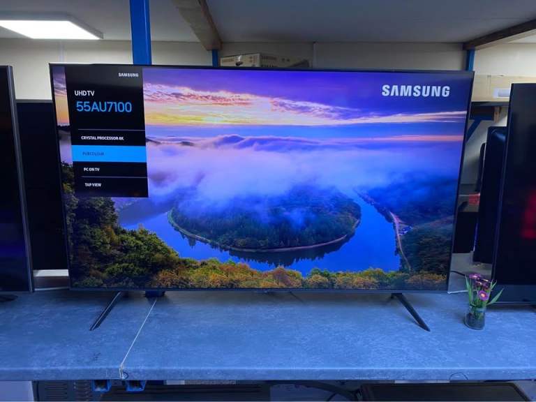 2021 Samsung 55 Inch UE55AU7100 Smart 4K Crystal UHD HDR TV