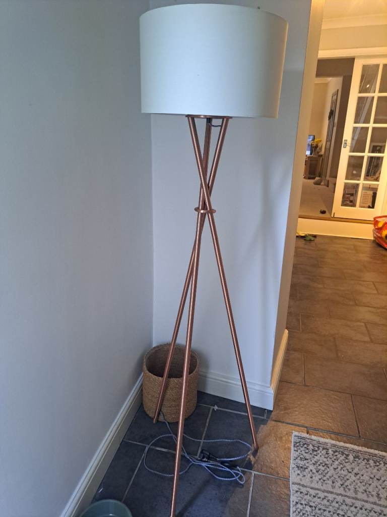 Copper Colour Tripod Floor Lamp 