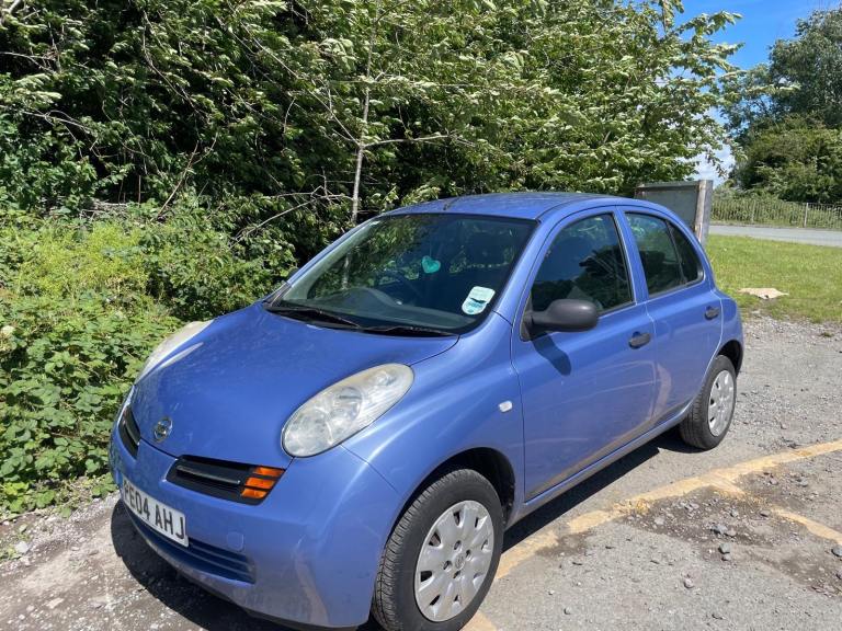 NISSAN MICRA 1.2 S 04 REG BLUE 5 DOOR GENUINE 46580 MOT MARCH 2027 FSH 1 LADY OWNER