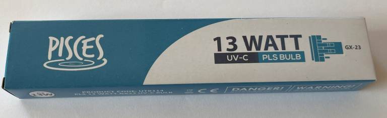 UV-C PLS 13 watt bulb for pond clarifier. Brand new.