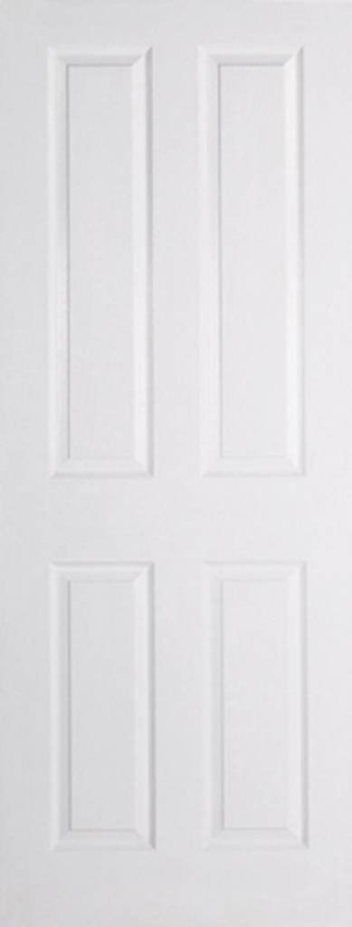 Internal Door 1981 x 711mm Primed White Composite  (4 panel design)