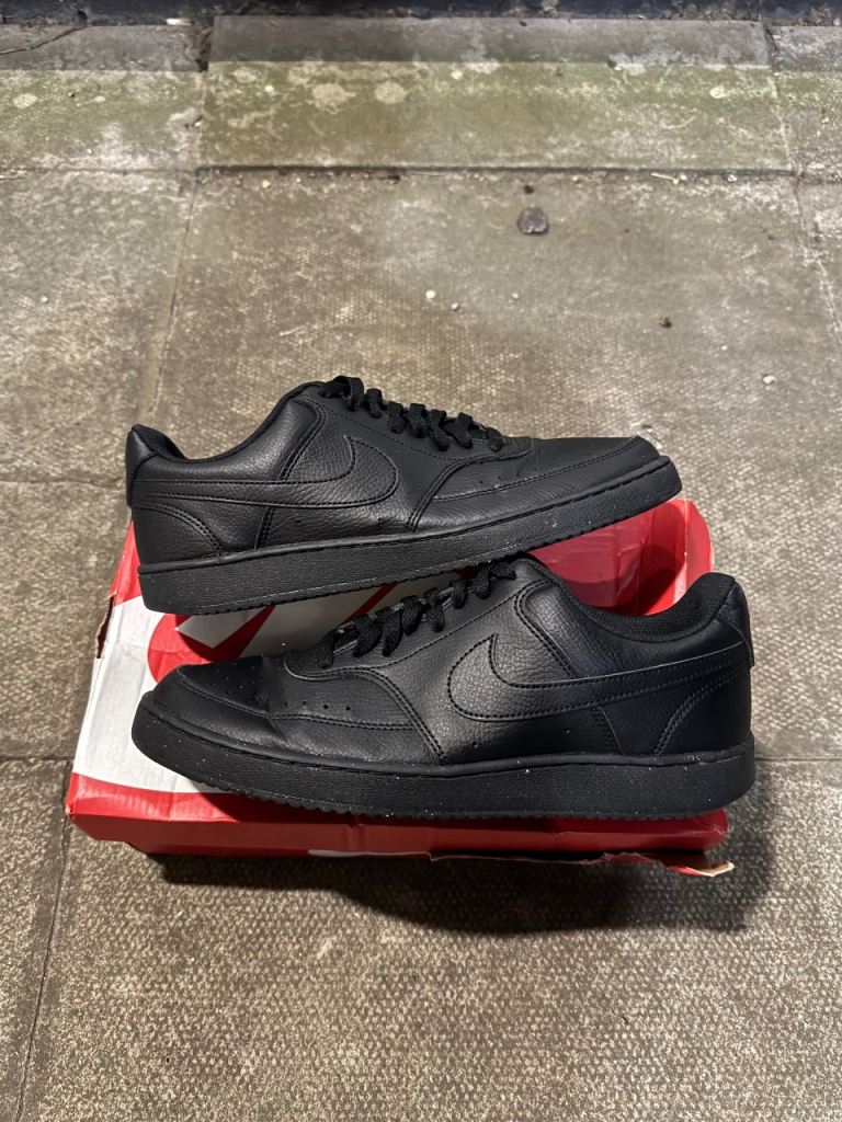 Nike Black Court Vision Trainers | UK 9.5
