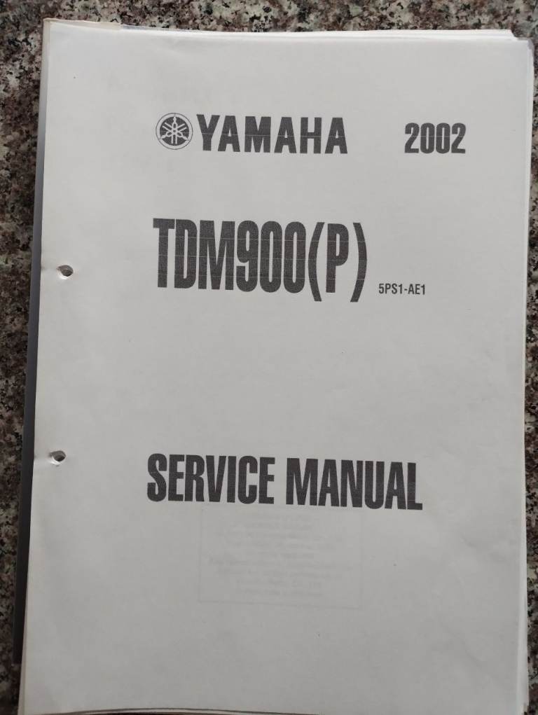 Genuine Yamaha TDM900 Workshop Manual and Parts Catalogues