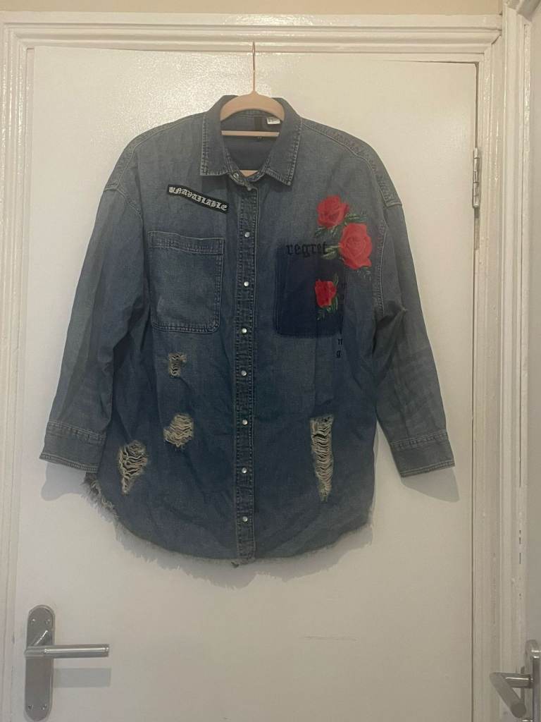 A blue jean jacket