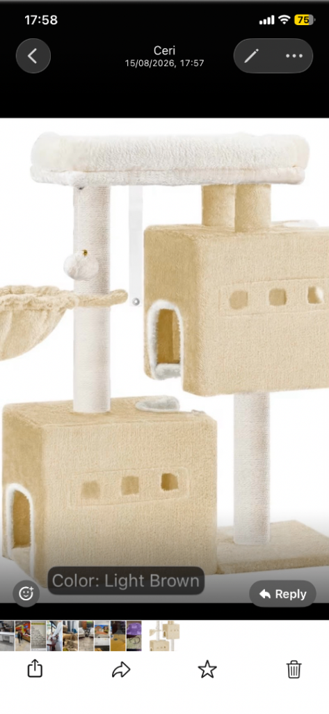 Large cat tree house scratcher 