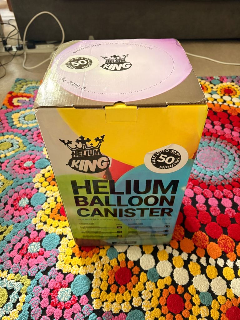 NEW Large Helium King Balloon Canister – Fills up to 50 Balloons