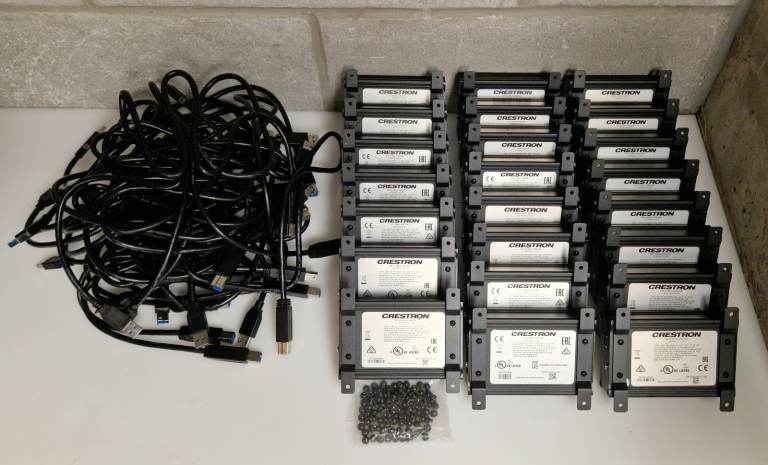 23x Crestron HD-CONV-USB-200 1080p HDMI to USB 3 Converter USB A-B Cable & Mount
