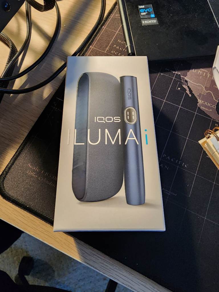 New Grey/Black IQOS Iluma i Device bought from UK