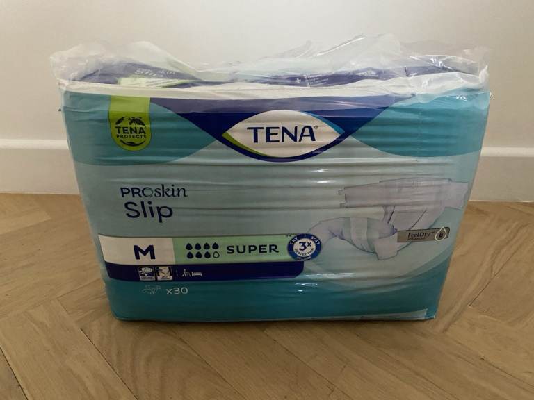 House clearance! NEW Tena Proskin Slip Plus x30 size M Disposable Adult Nappies