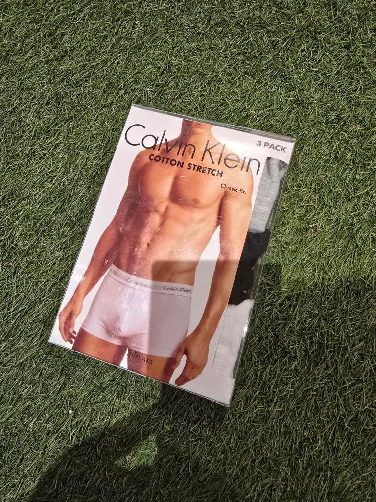 Mens Calvin Klein 3 Pack Boxer Shorts Medium