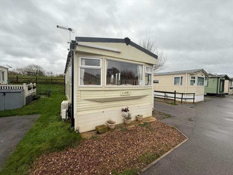 Static Caravan Cosalt Capri for sale at riverview holiday park. fees included 