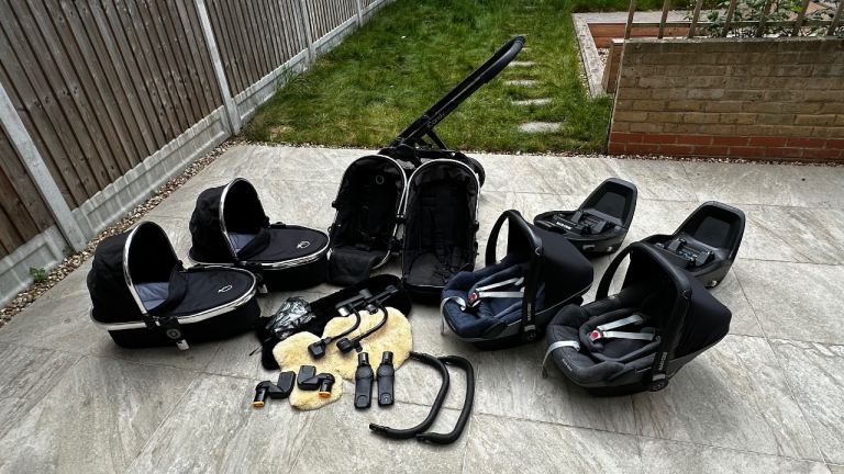 iCandy Peach Twin / Double Pram Bundle – Complete all in one set