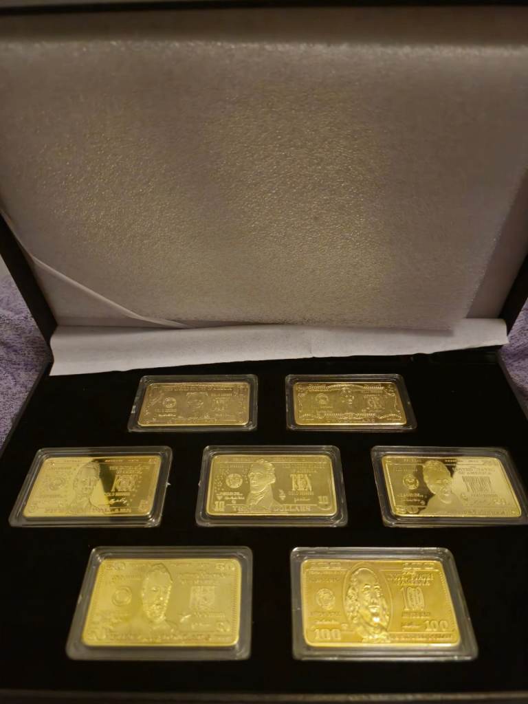 Gold plated bars