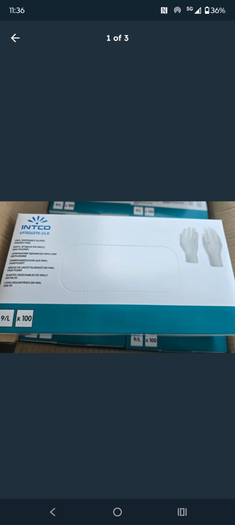 Disposable vinyl gloves medical grade high quality 
