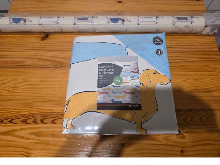 New Dachshund Dog Duvet Set & Roller Blind