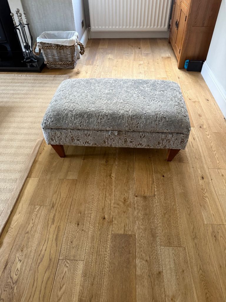 Footstool with storage. 