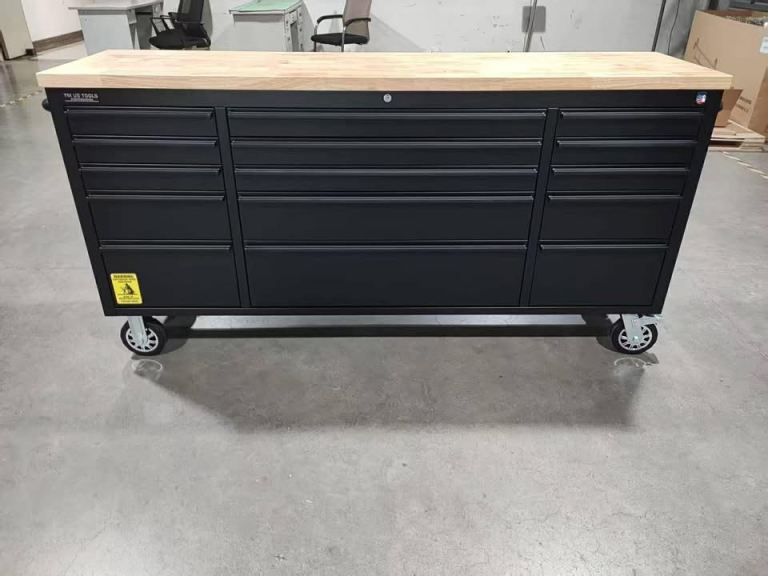 ⚫️BLACK 72” INCH WIDE 15 DRAWER TOOL BOX
