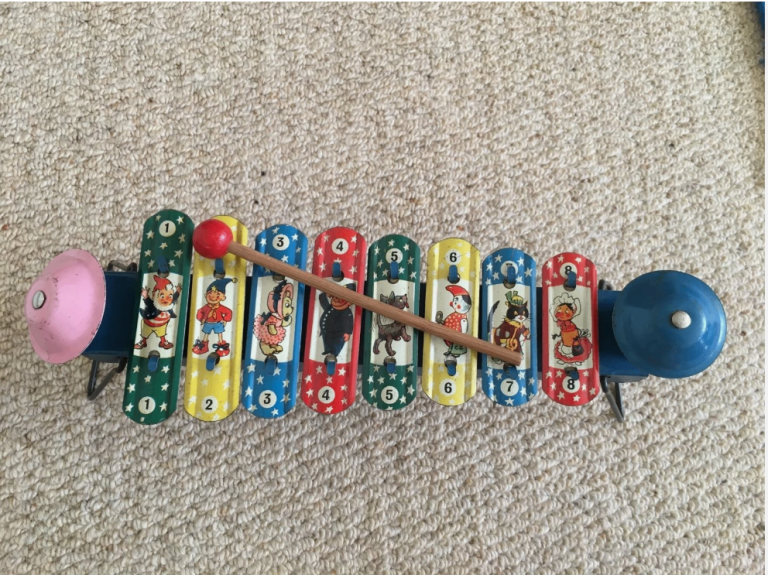 children's xylophone metal set