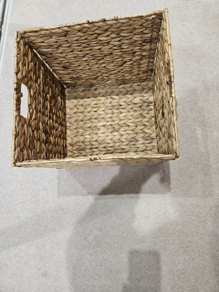 Natural Seagrass and Water Hyacinth Storage Baskets