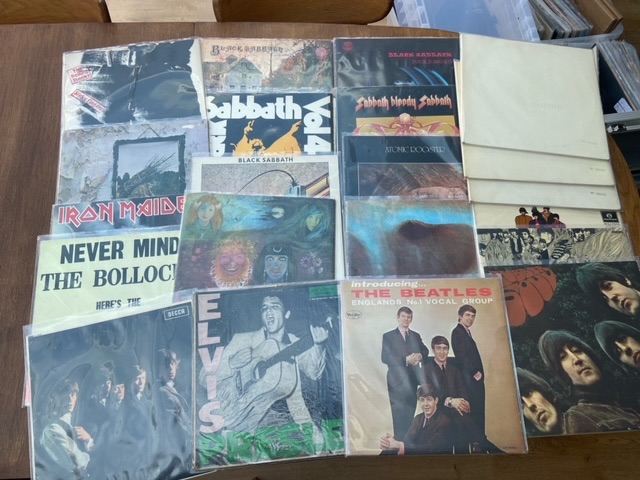 Extremely Rare 1st Press Vinyl Records Collection LPs, Pink Floyd, Sabbath, Swirl, Prog Rock, Punk 