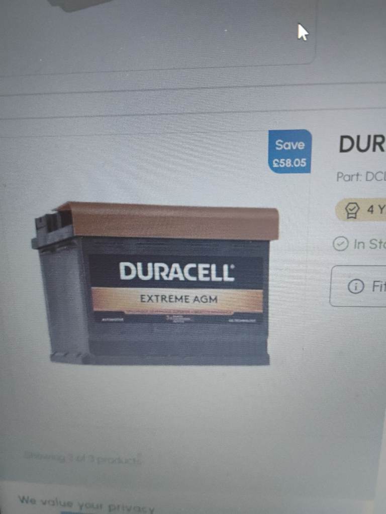 New car battery 