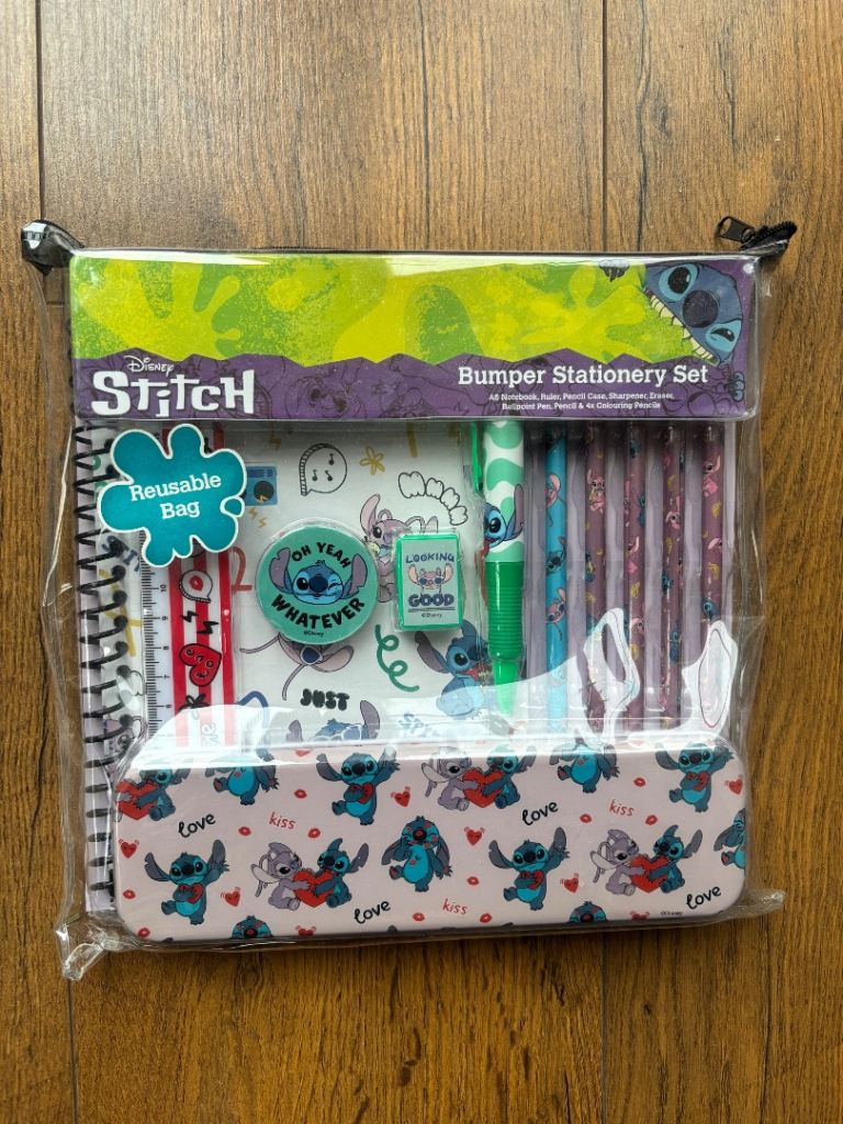 Disney Stitch bumper stationery set *Brand New*