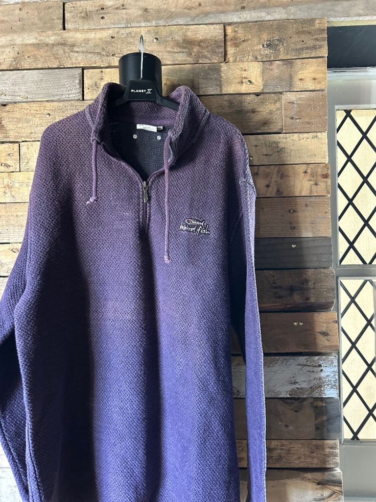 Men’s fleece. Weird fish. XL