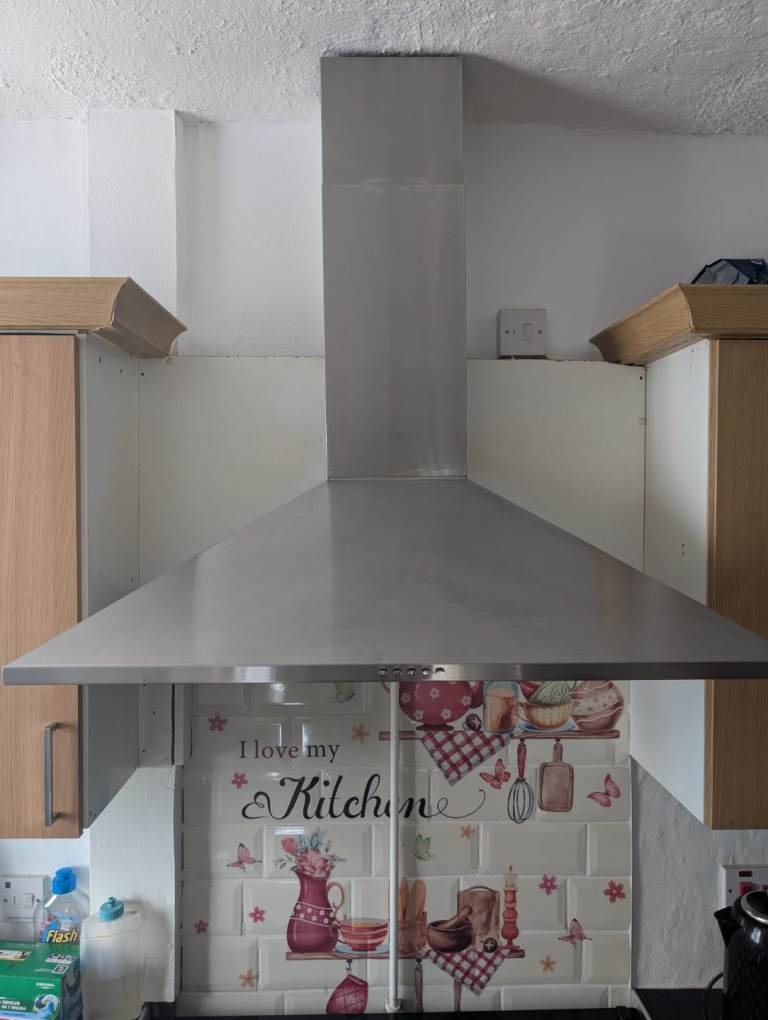 90cm cooker hood extractor stainless steel 