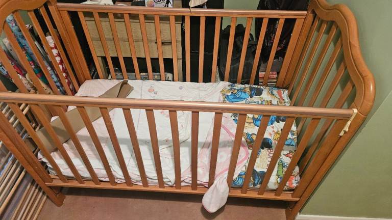 Cot  with mattress 
