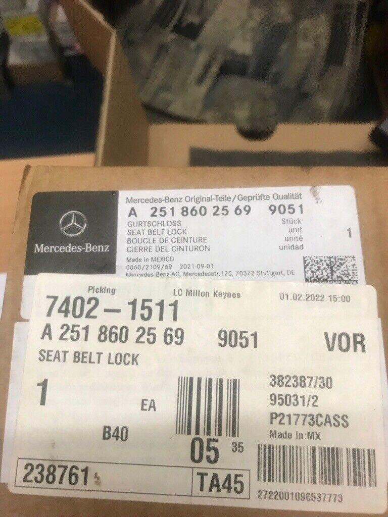 Mercedes ML,GL,R class passenger buckle ,NEW.