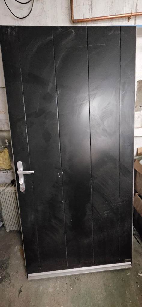 Nordan Extremely Efficient Exterior Front Door. Black