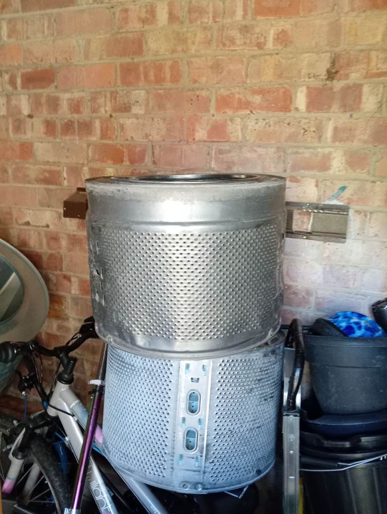 Washer drum fire pits x3 5 pound each 