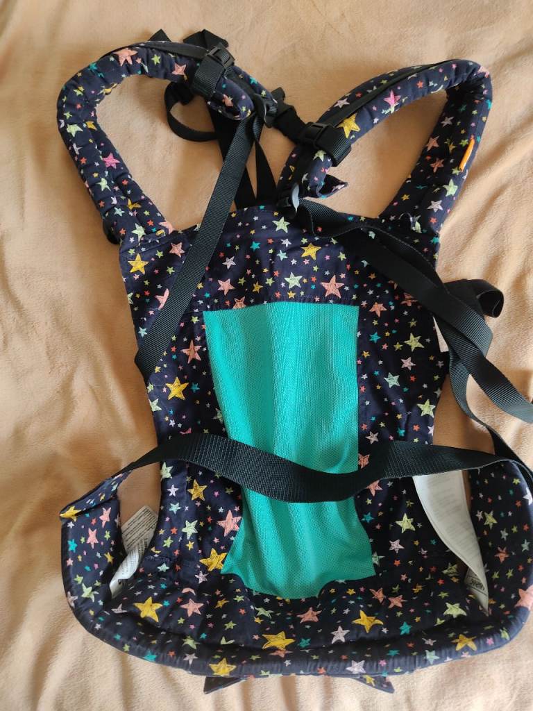 Tula Free To Grow Baby Carrier with mesh, rainbow stars